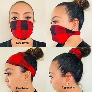 3-in-1 MULTI-USE FACE MASK, HEADBAND, SCRUNCHIE